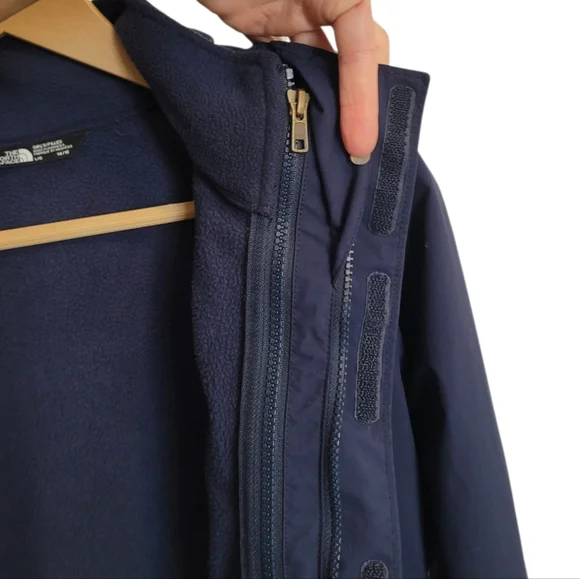 The North Face Girl's Jacket with Removeable Fleece in Navy Blue